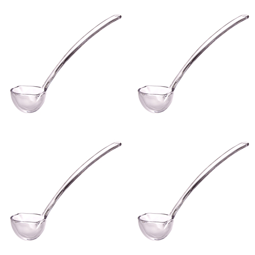 4PK Pizzazz Acrylic Punch/Juice Beverage Ladle - Clear