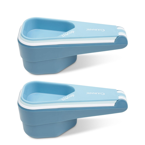 2x 4pc Culinare 16cm Measuring Cups Set Baking/Kitchen - Blue