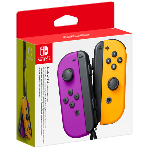 Nintendo SWI Joy-Con Pair Controller Neon Purple/Orange Game Accesories