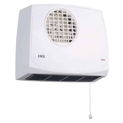 IXL 2400w Winflow Classic Bathroom Fan Heater 255x250mm - White