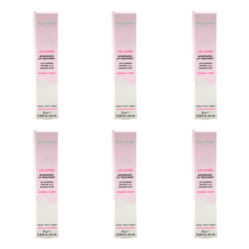 6PK Sugar Baby Lip Lover 15g Nourishing Treatment Tube