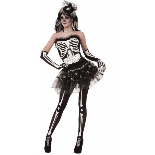 Forum Novelties Skeleton Bone Tutu Skirt  One Size - Adult Women