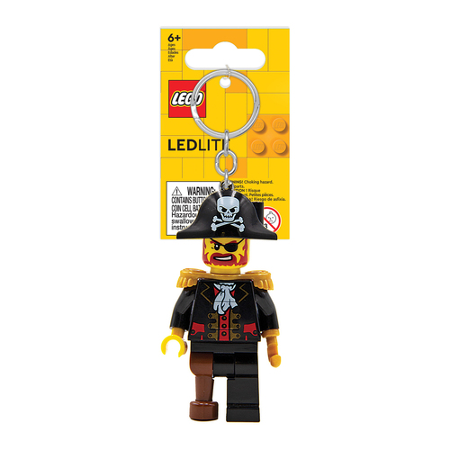 Lego Kids Captain Brickbeard Key Light Minifigure Keychain 6y+