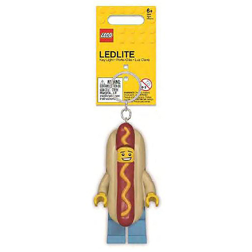 Lego Kids Hot Dog Key Light LED Minifigure Keychain 6y+