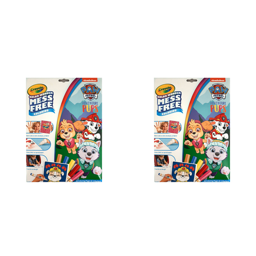 2PK Crayola Colour Wonder Mess Free Colouring Pages w/ Marker Paw Patrol 3y+