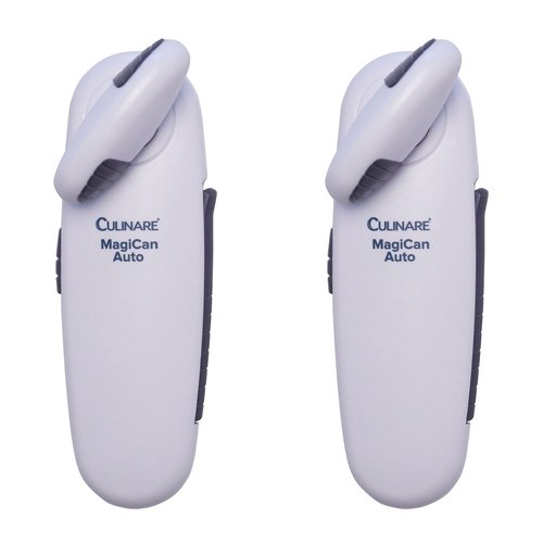 2x Culinare Magican Auto Stainless Steel Can Opener - White