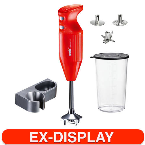 Bamix Mono Kitchen Hand Blender Stick Mixer - Red