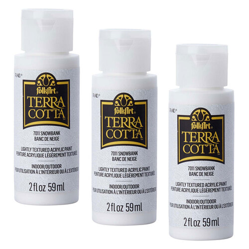 3PK Plaid FolkArt Terra Cotta 59ml Acrylic Paint - Snowbank