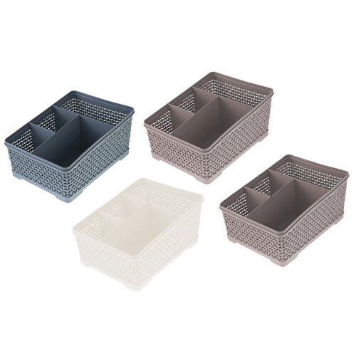 4PK Boxsweden Boston Organiser Basket 19.5X14.5X9.5cm Assorted