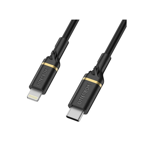 Otterbox 2m Charging Cable 8-Pin to USB-C - Black Shimmer