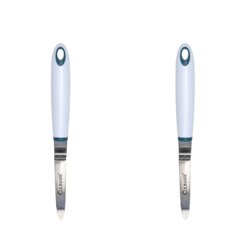 2x Culinare Bio Plastics/Stainless Steel Swivel Peeler - White