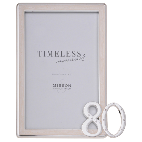 Gibson Gifts Diamond 80 Photo Frame 4x6" Rectangle Silver