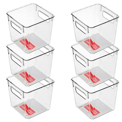 6PK Boxsweden Crystal Square Storage Container - Small