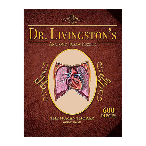 600pc Genius Games Dr. Livingston's Anatomy The Human Thorax Puzzle