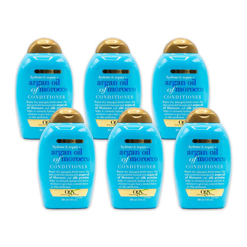 6PK Ogx Hydrate & Repair w/ Argan Oil Of Morocco 385ml Conditioner