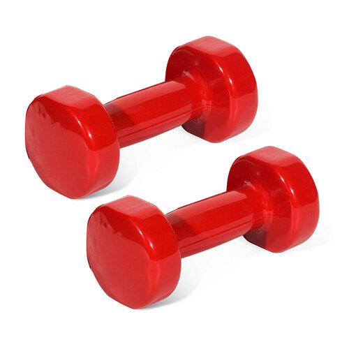 2PK Vinyl Dipped Weighted Dumbbell 3.5kg Home Gym Workout Set