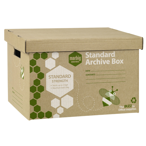 5pc Marbig Standard Document/Binder Filing Archive Box