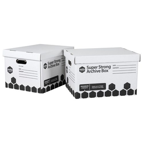 2pc Marbig Super Strong Double Layer Archive Box 20x70.5x57cm