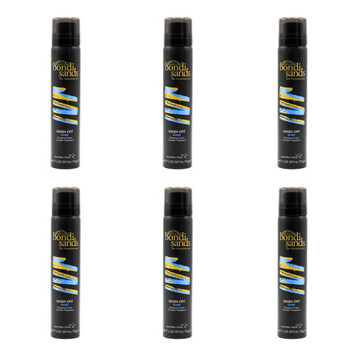 6PK Bondi Sands 97ml Summer Bronze Wash Off Dark Instant Self Tanning Spray