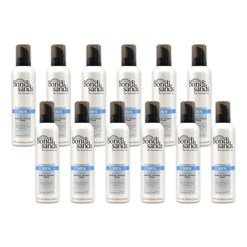 12PK Bondi Sands 225ml Everyday Gradual Tanning Foam Pump For Men w/ Fresh Scent