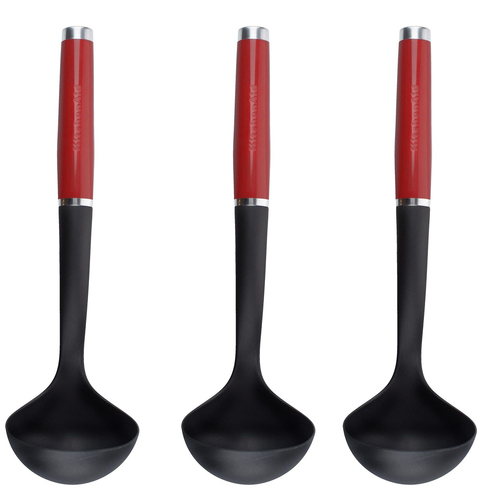 3PK KitchenAid Cooking Ladle 31cm Nylon/Plastic - Empire Red