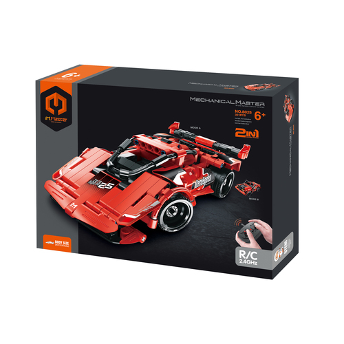 341pc iM.Master 2-in-1 RC Super Car Building Blocks Kids Toy Kit Red 6y+