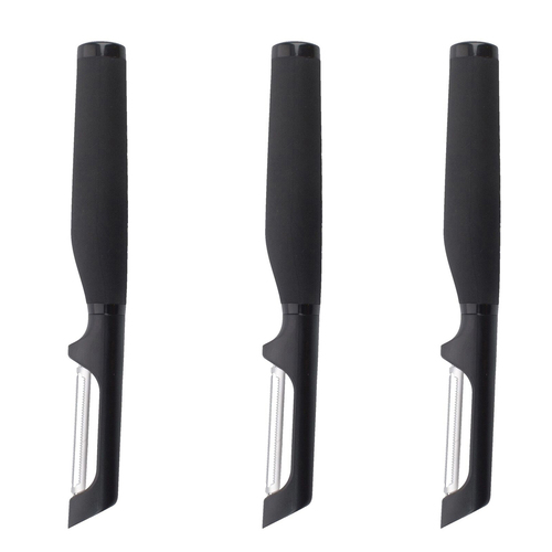 3PK KitchenAid S/S Soft Touch European Peeler Kitchen Utensil - Black