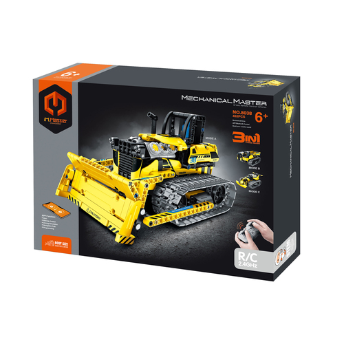 iM.Master 3in1 RC/App Controlled Crawler Bulldozer Blocks Kids Toy Kit 6y+