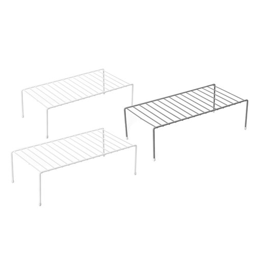 3PK Boxsweden Wire Elevated Storage Rack 46X23X13.5cm Assorted