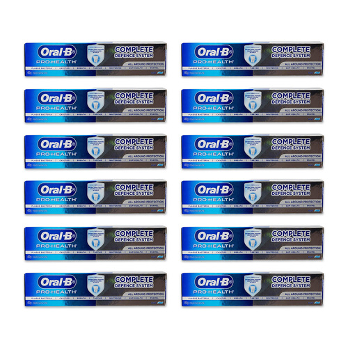 12PK Oral B 40g Mint Fluoride Toothpaste Tube Complete Defence System