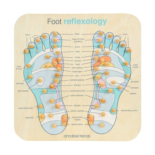 Annabel Trends Spa Trends Foot Reflexology Board 30x30cm