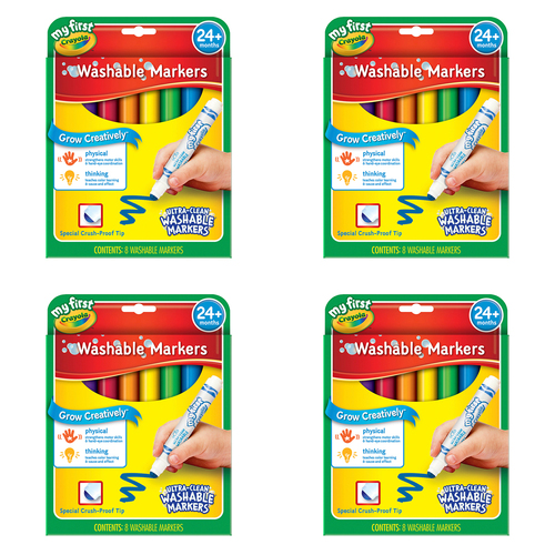 24pc Crayola Kids/Childrens Creative My First Markers Set 36m+