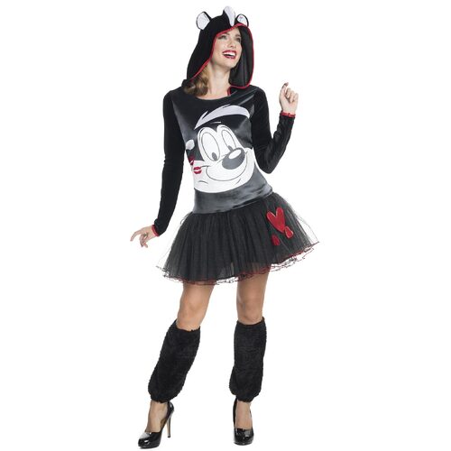 Rubies Pepe Le Pew Hooded Tutu Dress Womens Dress Up Costume - Size L