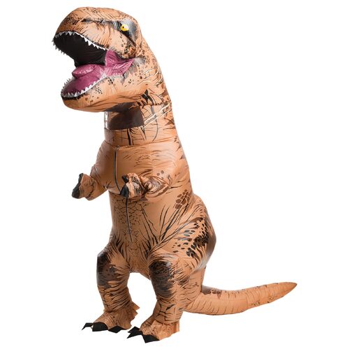 Rubies Jurassic Park T-Rex Inflatable Unisex Dress Up Dinosaur Costume - Size Standard