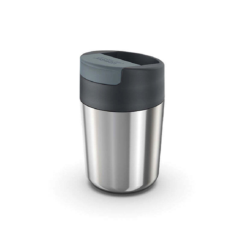 Joseph & Joseph Sipp Stainless Steel 340ml Travel Mug - Anthracite