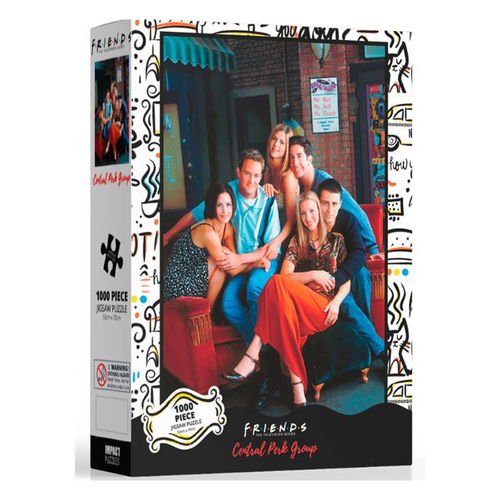 1000pc Impact Puzzles Friends Central Perk Group Puzzle 50x70cm