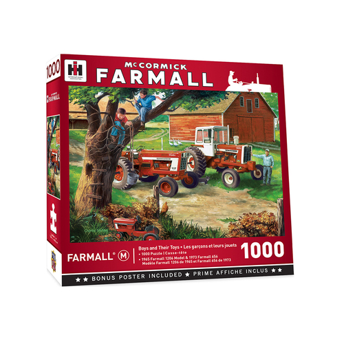 1000pc Masterpieces Farmall Boys and Their Toys Puzzle 49x68cm