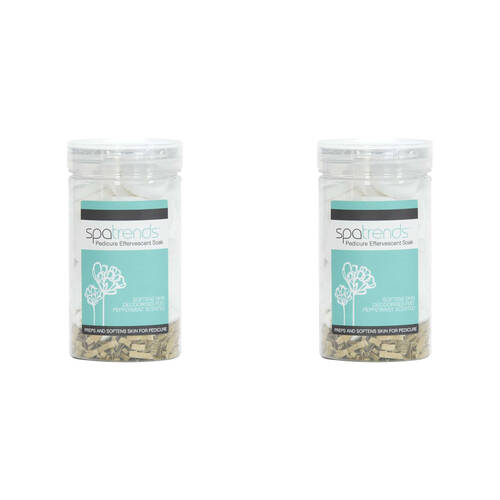 2PK Annabel Trends Spa Trends Pedicure Soak 6.5x12.5cm - Peppermint