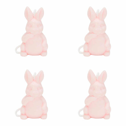 4PK Annabel Trends Soap On A Rope 160g Sea Salt Scent - Bunny Pink