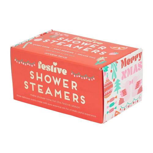 3pc Annabel Trends Festive Shower Steamer Gift Box Set - Xmas