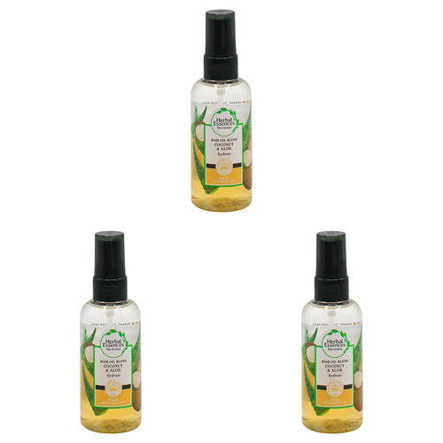 3PK Herbal Essences 100ml Hydrate Hair Oil Blend Coconut & Aloe