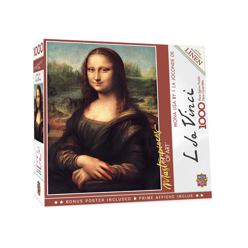 1000pc Masterpieces of Art Mona Lisa Jigsaw Puzzle 49x68cm