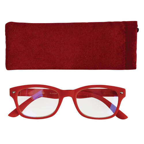 Annabel Trends iSee Reader Optical Eyewear Blue Light +0 - Red