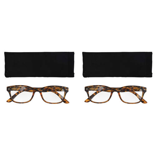 2PK Annabel Trends iSee Reader Optical Eyewear Blue Light +1 - Tortoiseshell