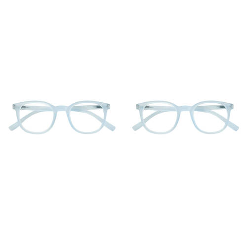 2PK Annabel Trends iSee Reader Eyewear Glasses 14x3cm Kirra +1 - Ice Blue