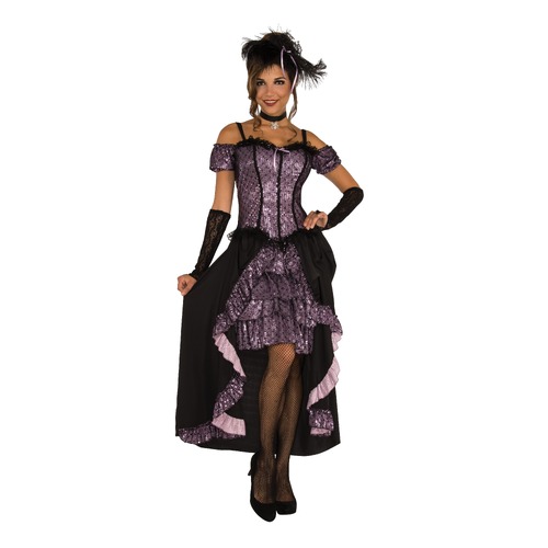 Rubies Dance Hall Saloon Mistress Barmaid Dress Up Costume - Size Std