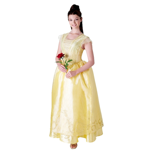 Disney Belle Live Action Deluxe Adult Womens Dress Up Costume - Size L