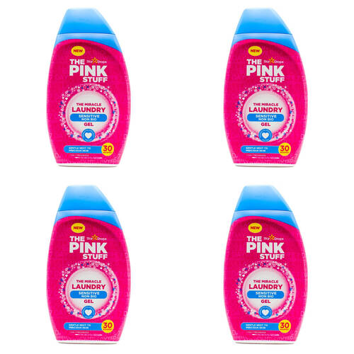 4PK The Pink Stuff 900ml Laundry Gel Miracle Laundry Sensitive Non Bio Clean