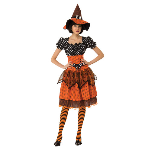 Rubies Polka Dot Witch Womens Dress Up Costume - Size L