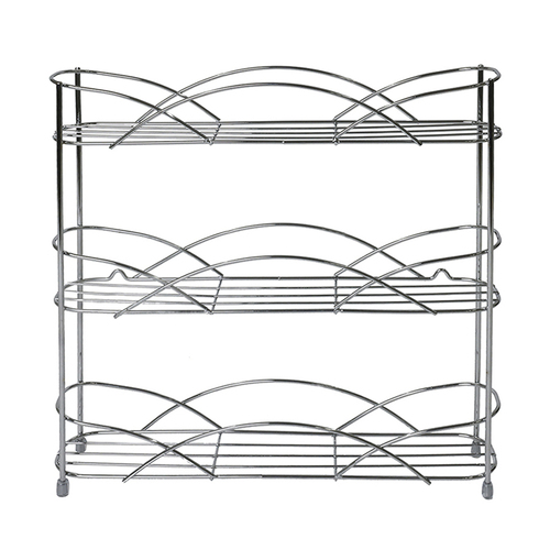 The Kitchen Galleria Counter Top Spice Rack 32.5x6x33.5cm Chrome